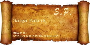 Salga Patrik névjegykártya